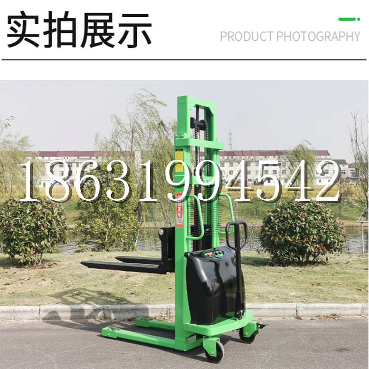 宾县电动叉车堆高车液压铲车电瓶1吨2吨站驾步行式小型全自动叉车